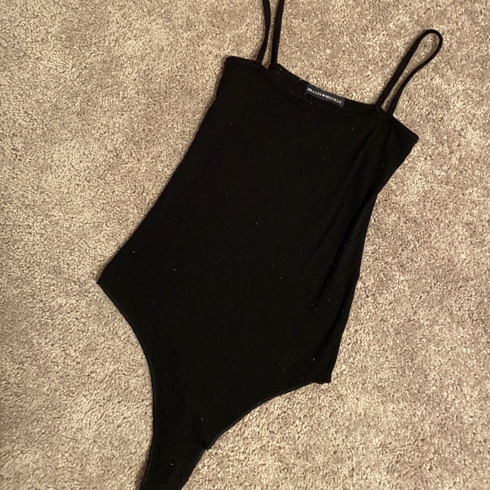 brandy melville anna black bodysuit xs
